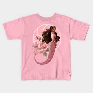 Rose Mermaid Kids T-Shirt